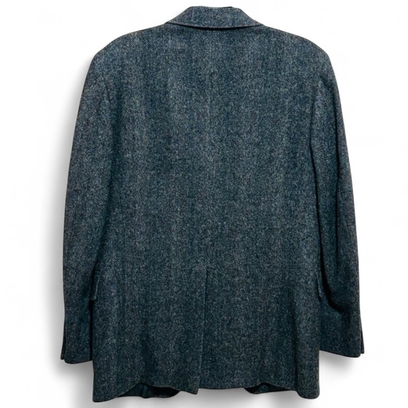 Adams Row by Richman 100% Pure Wool Men’s Blue/Gray Herringbone Blazer Sz 40R - Picture 2 of 11